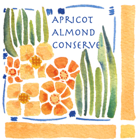 Apricot Con label Apricot Almond Conserve