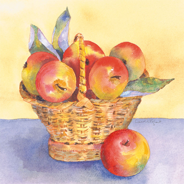 apple basket c egbert1 Vermont Flood, Friends & Apple Cake